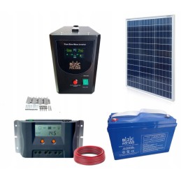 Solar kit off grid power plant 800w gel 100ah