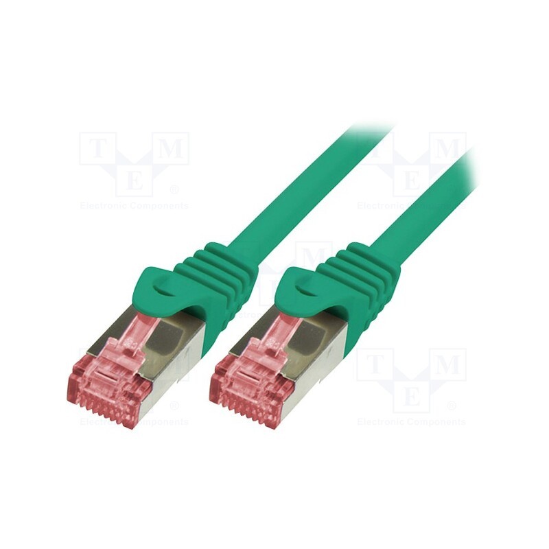 1 pcs x LOGILINK - CQ2075S - Patch cord, S/FTP, 6, stranded, Cu, LSZH, green, 5m, 27AWG
