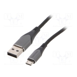 1 pcs x VENTION - COAHC - Cable, USB 2.0, USB A plug,USB B micro plug, nickel plated