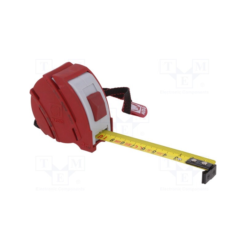 1 pcs x MEDID - 3419M - Measuring tape, L: 3m, Width: 19mm, Enclos.mat: ABS,rubber, measure