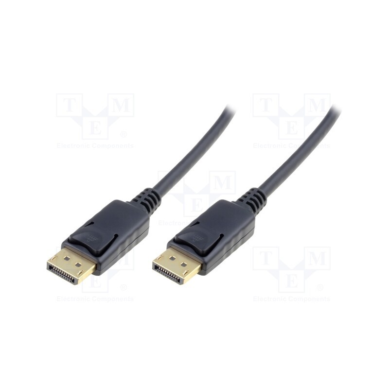 1 pcs x DIGITUS - AK-340100-010-S - Cable, DisplayPort 1.1a, DisplayPort plug,both sides, 1m, black
