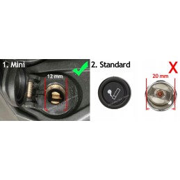 Cigarette lighter socket reduction adapter 12 24v bs1