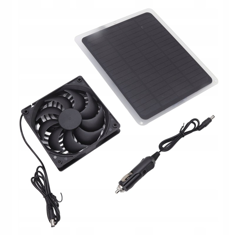 Solar panel fan kit