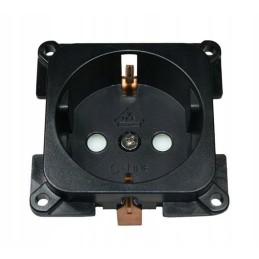 Camping socket for a 230v camper, black Haba