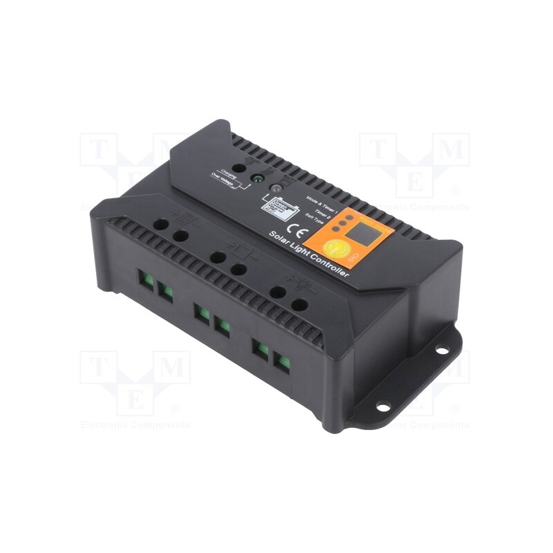 1 pcs x AZO DIGITAL - SOL-10S - Charging regulator, 10A, -40÷50°C, Features: digital display