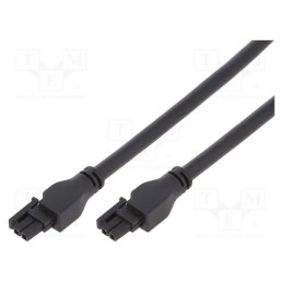 1 pcs x MOLEX - 2451320210 - Cable, Micro-Fit 3.0, female, PIN: 2, Len: 1m, 5.5A, Insulation: PVC