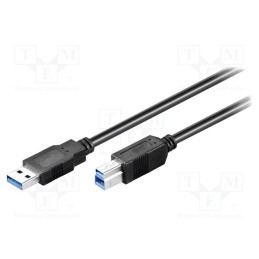 1 pcs x Goobay - 95721 - Cable, USB 3.0, USB A plug,USB B plug, 0.25m, black