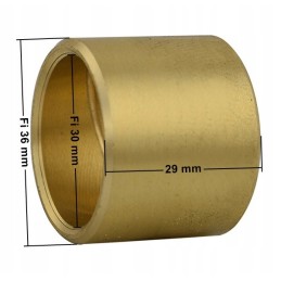 Large steering knuckle bushing for dry hands 7a 7b