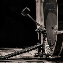 Drum kit screen cover for bass pedal single patch