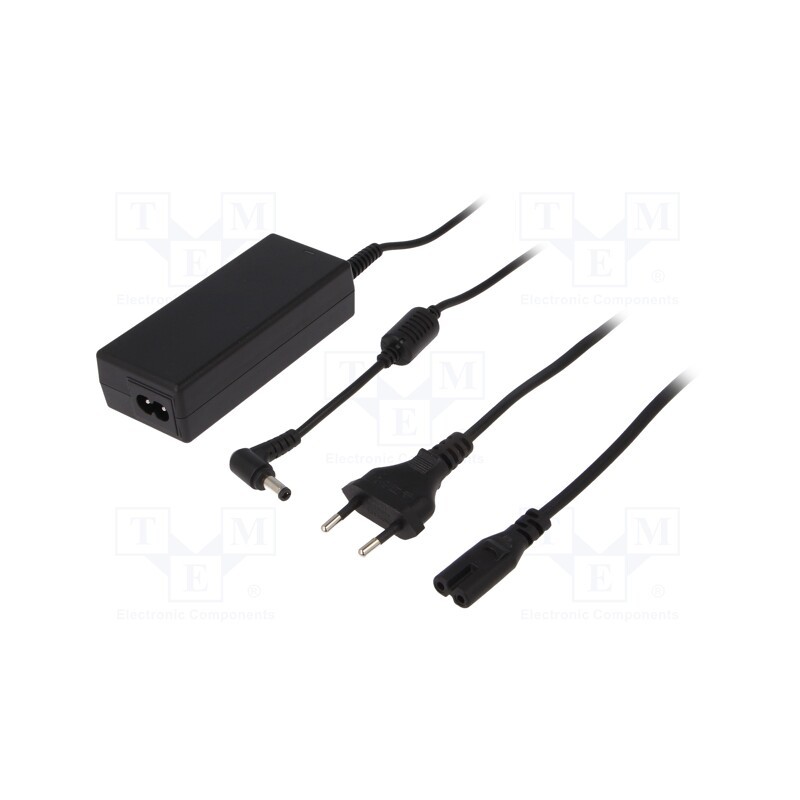 1 pcs x QOLTEC - 51513 - Power supply: switched-mode, 19VDC, 1.58A, Out: 5,5/2,5, 30W