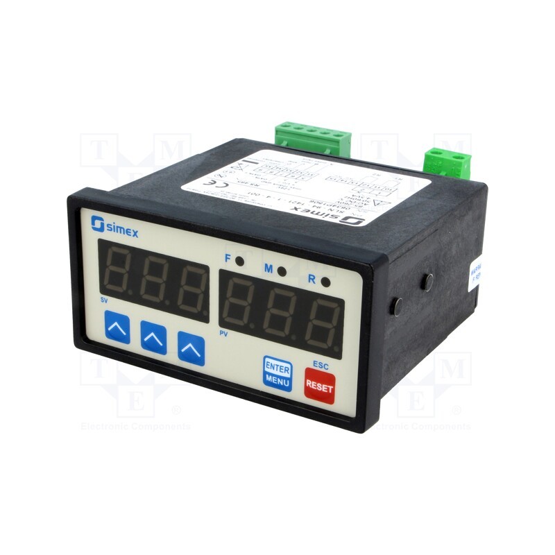 1 pcs x SIMEX - SLN-94-1421-1-4 - Counter: electronical, LED x2, pulses, 999, supply, IP65, 85÷260VDC