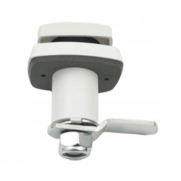 Lock for the service flap of the storage compartment, white bolt