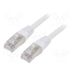 1 pcs x GEMBIRD - PPB6-5M - Patch cord, F/UTP, 6, stranded, CCA, PVC, grey, 5m, 26AWG, shielded
