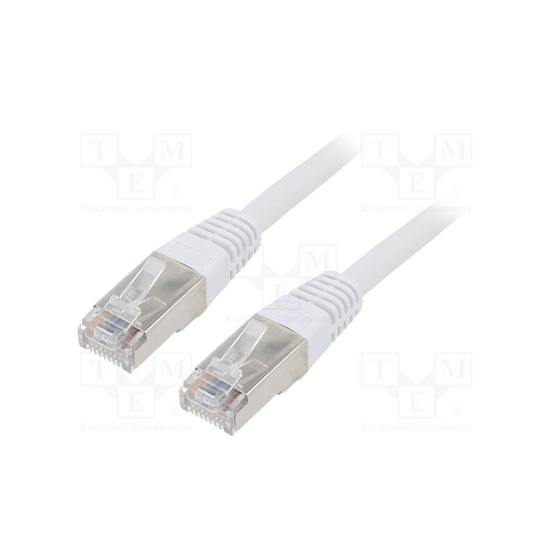 1 pcs x GEMBIRD - PPB6-5M - Patch cord, F/UTP, 6, stranded, CCA, PVC, grey, 5m, 26AWG, shielded