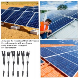 Solar panel connectors adapter for