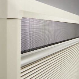 Blackout cassette roller blind with 1085x mosquito net