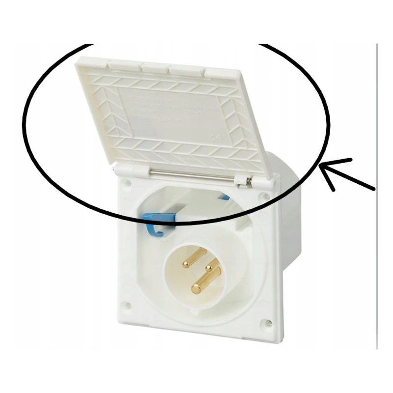 Cover flap cover of the electrical socket 230