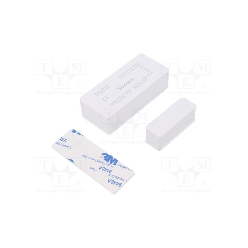 1 pcs x SONOFF - DW2-RF - Wireless reed sensor, -10÷40°C, 433.92MHz, Plating: plastic