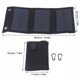 Foldable solar charging panel with