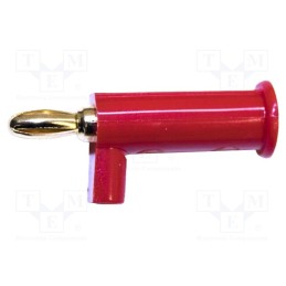 1 pcs x MUELLER ELECTRIC - BU-P2945-2 - Connector: 3mm banana, plug, red, 5A, push-in, 10pcs.