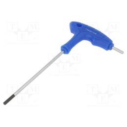 1 pcs x KING TONY - 116503MR - Wrench, hex key, HEX 3mm, Overall len: 145mm, tool steel