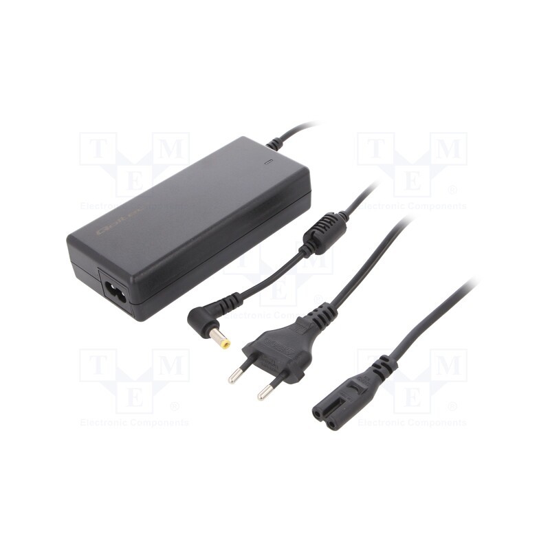 1 pcs x QOLTEC - 50099 - Power supply: switched-mode, 20VDC, 4.74A, Out: 5,5/2,5, 90W
