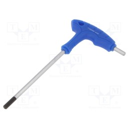 1 pcs x KING TONY - 116504MR - Wrench, hex key, HEX 4mm, Overall len: 145mm, tool steel