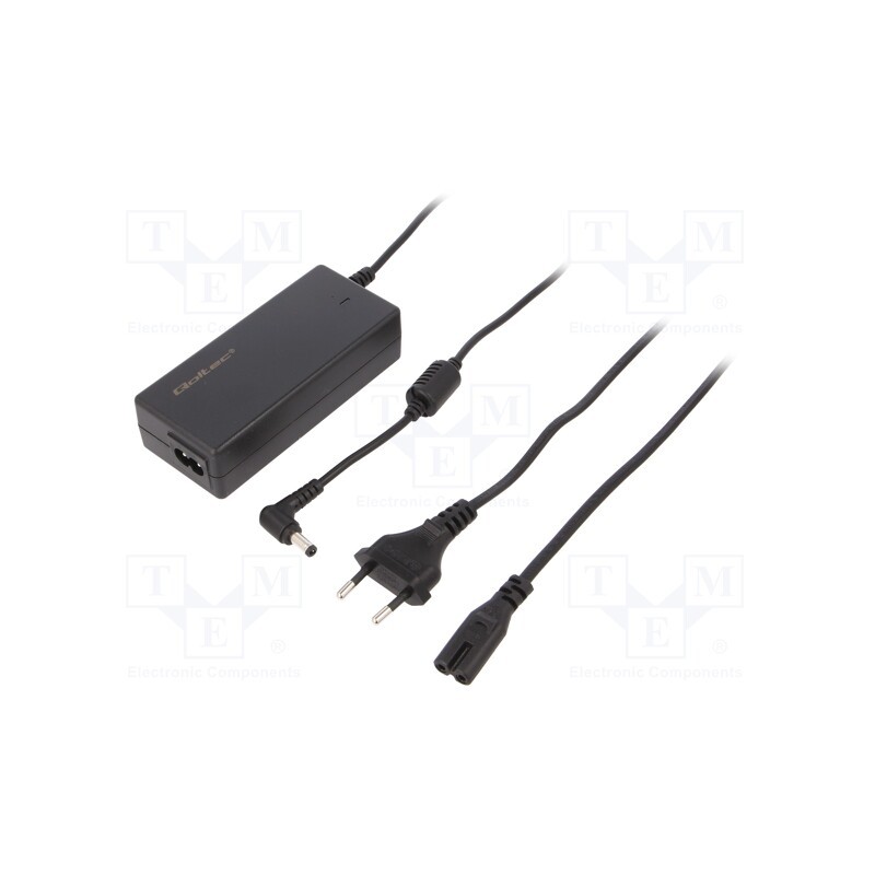 1 pcs x QOLTEC - 50073 - Power supply: switched-mode, 19VDC, 3.42A, Out: 5,5/2,5, 65W