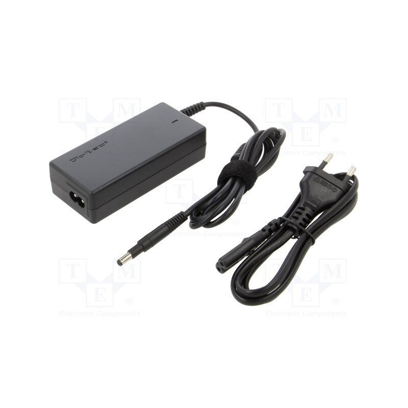 1 pcs x QOLTEC - 50050 - Power supply: switched-mode, 19.5VDC, 3.33A, Out: 4,8/1,7, 65W