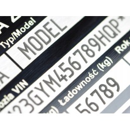 The nameplate of the replacement trailer is stamped