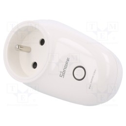 1 pcs x SONOFF - S26R2TPE-FR - Power socket, S26, 100÷240VAC, IP00, -10÷40°C, Interface: LAN,WiFi