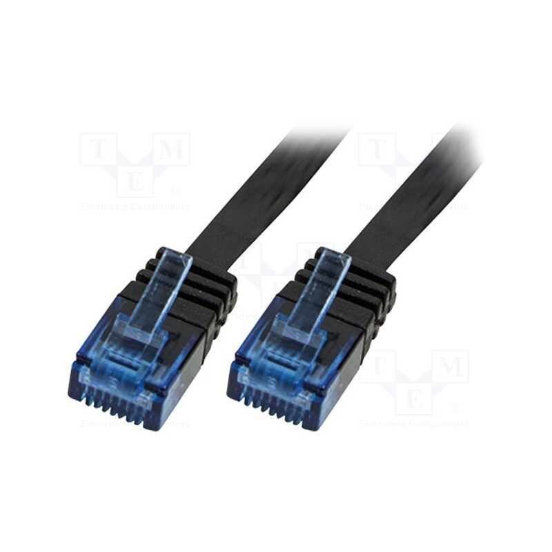1 pcs x LOGILINK - CP0138B - Patch cord, U/UTP, 5e, stranded, CCA, PVC, black, 7.5m, 30AWG