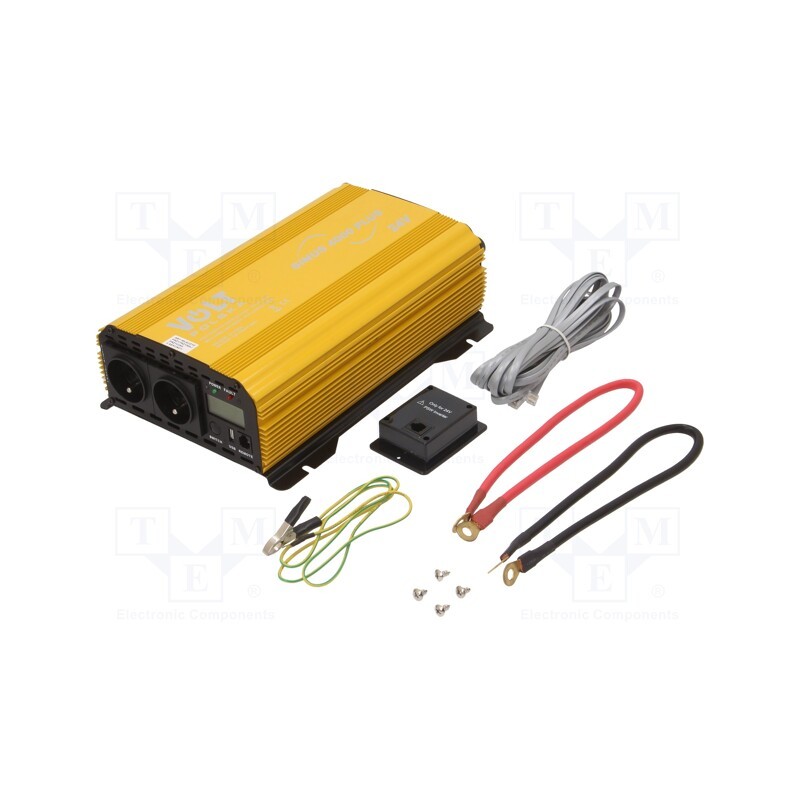 1 pcs x VOLT POLSKA - 3SIR400024 - Converter: DC/AC, 2000W, Uout: 230VAC, 21÷28VDC, Ppeak: 4000W, 24V