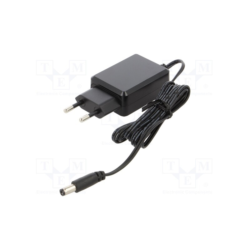 1 pcs x MEAN WELL - SGAS15E09-P1J - Power supply: switched-mode, plug, 9VDC, 1.66A, 15W, Plug: EU, 84%