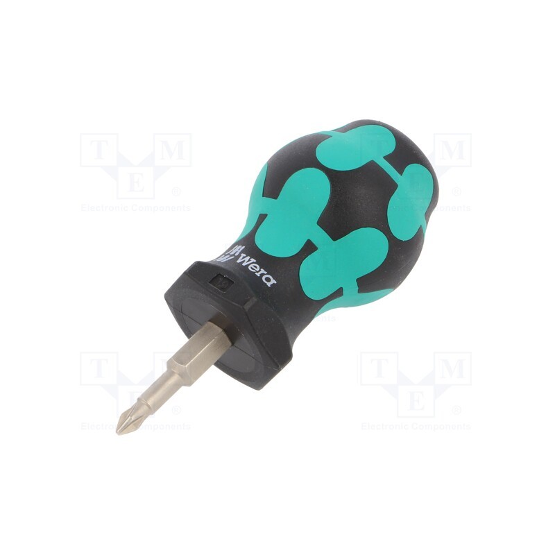 1 pcs x WERA - 5008850001 - Screwdriver, Phillips, PH1, STUBBY, Blade length: 25mm