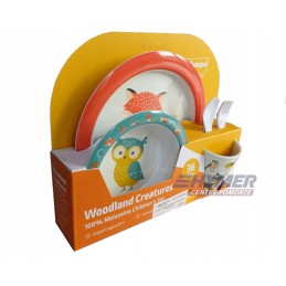Woodland Creature campa children's dinner set