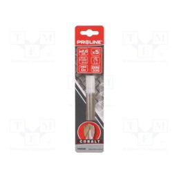 1 set x PROLINE - 78020K - Drill bit, for metal, Ø: 2mm, high speed steel cobalt HSS-Co