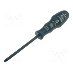 1 pcs x C.K - T4723ESD 2 - Screwdriver, Pozidriv®, PZ2, ESD, Blade length: 100mm