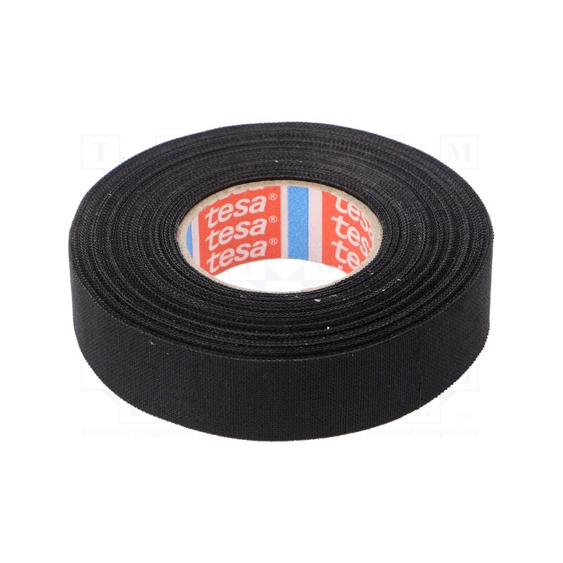 1 pcs x TESA - 51006-00030-00 - Tape: textile, W: 19mm, L: 15m, Thk: 300um, Automotive, black, 150°C