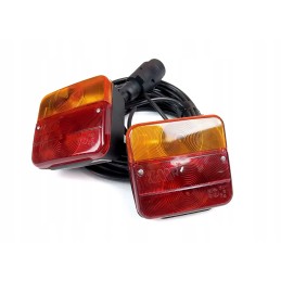 Set of trailer lamps, tail lights, 7 pin magnet