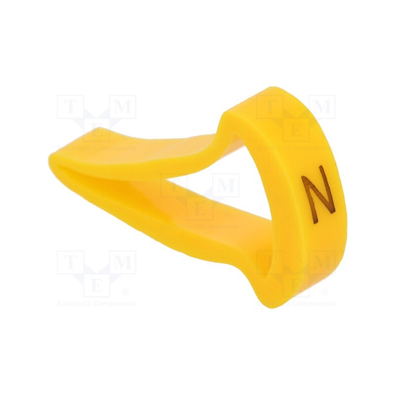 1 pcg x KURANT - MZ-5/N -AS - Markers, Marking: N, 15÷20mm, H: 25mm, A: 16mm, -30÷100°C, leaded