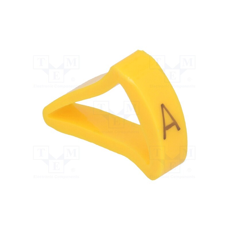 1 pcg x KURANT - MZ-4/A -AS - Markers, Marking: A, 10÷16mm, H: 21mm, A: 15mm, -30÷100°C, leaded