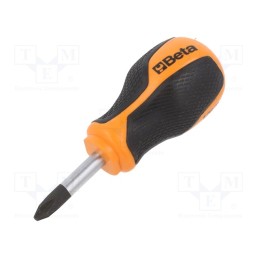 1 pcs x BETA - 12620106 - Screwdriver, Phillips, PH2, BETAGRIP, Blade length: 30mm
