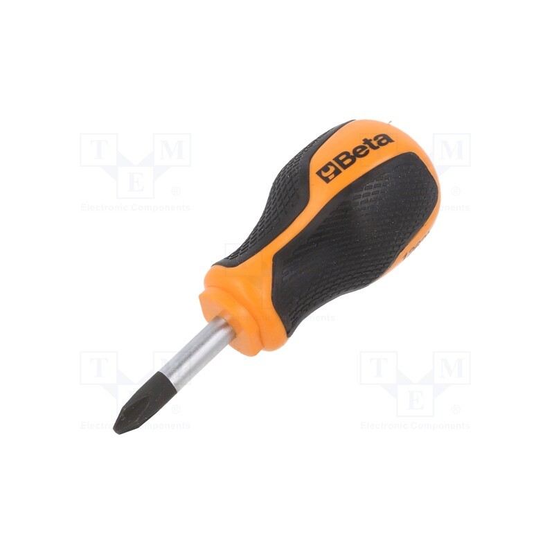 1 pcs x BETA - 12620106 - Screwdriver, Phillips, PH2, BETAGRIP, Blade length: 30mm