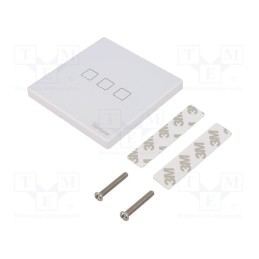 1 pcs x SONOFF - T2EU3C-RF - Touch switch, T2EU-RF, glued,screw, IP00, -10÷40°C, 433MHz