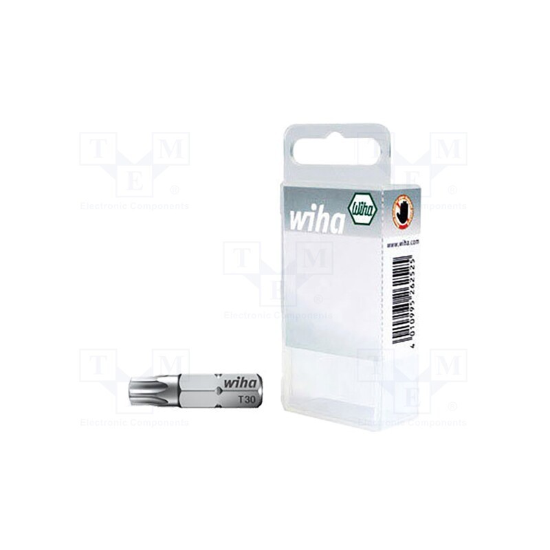 1 set x WIHA - 24750 - Screwdriver bit, Torx®, TX30, Overall len: 25mm, 10pcs, STANDARD