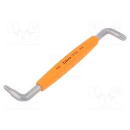 1 pcs x BETA - 12380203 - Screwdriver, Phillips, double-sided,angular, PH3,PH4, 140mm