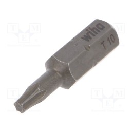 1 set x WIHA - 35832 - Screwdriver bit, Torx®, TX10, Overall len: 25mm, 10pcs, STANDARD