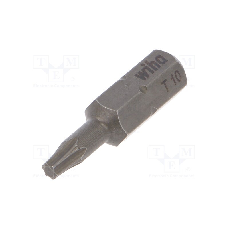 1 set x WIHA - 35832 - Screwdriver bit, Torx®, TX10, Overall len: 25mm, 10pcs, STANDARD