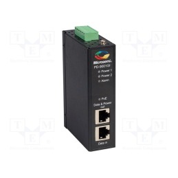 1 pcs x MICROCHIP (MICROSEMI) - PD-9001GI/DC - PoE power module, Ch: 1, 1Gbps, Usup: 20÷60VDC, 30W, IP30, indoor